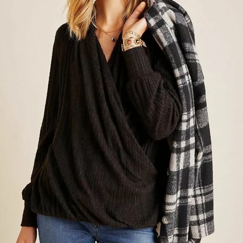 Anthropologie Rafaela Surplice Top by Maeve New! M